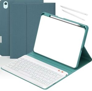 7-Color Backlit Keyboard Case for iPad Air 3 & Pro 10.5 Teal